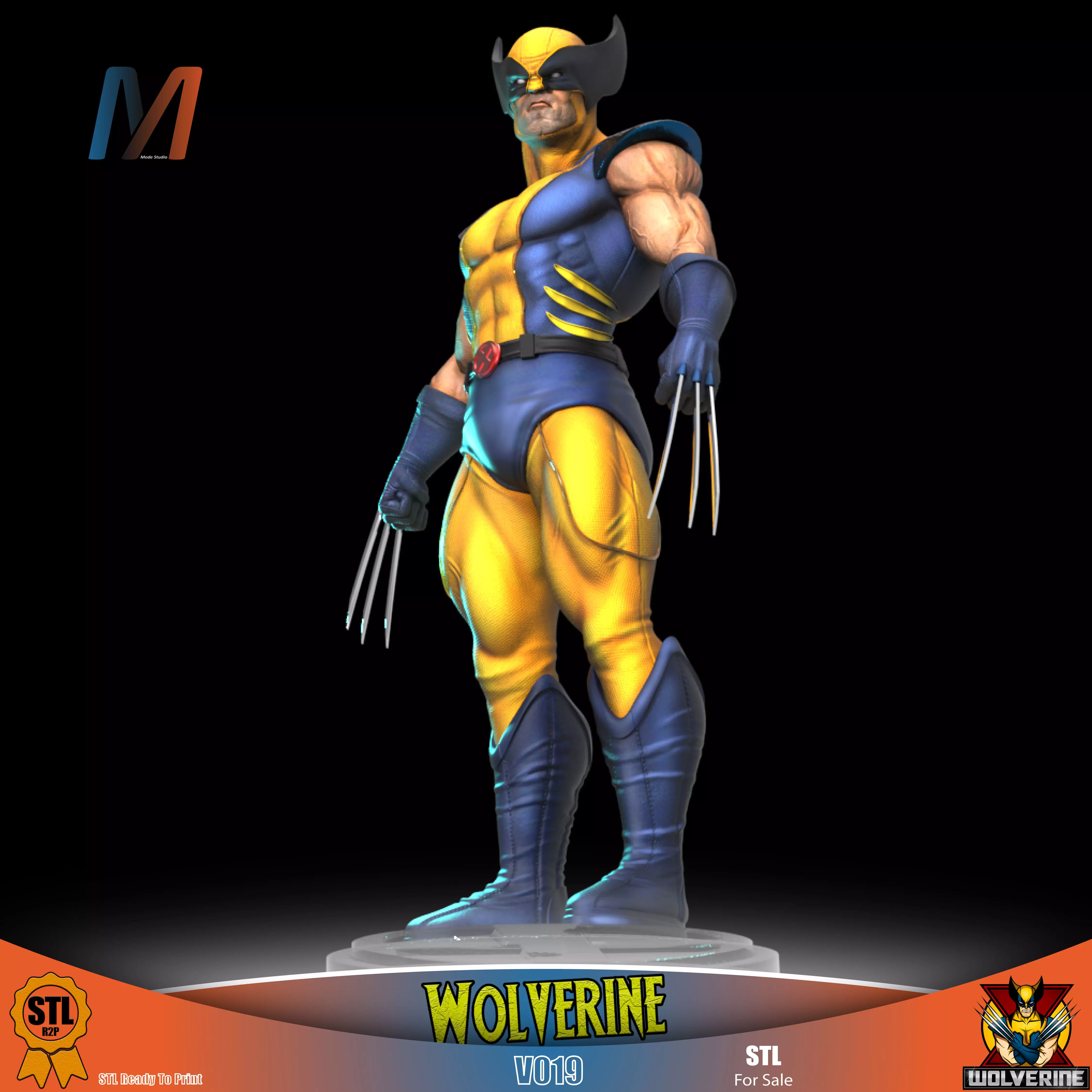 V019 - MARVEL WOLVERINE 3D print model_0