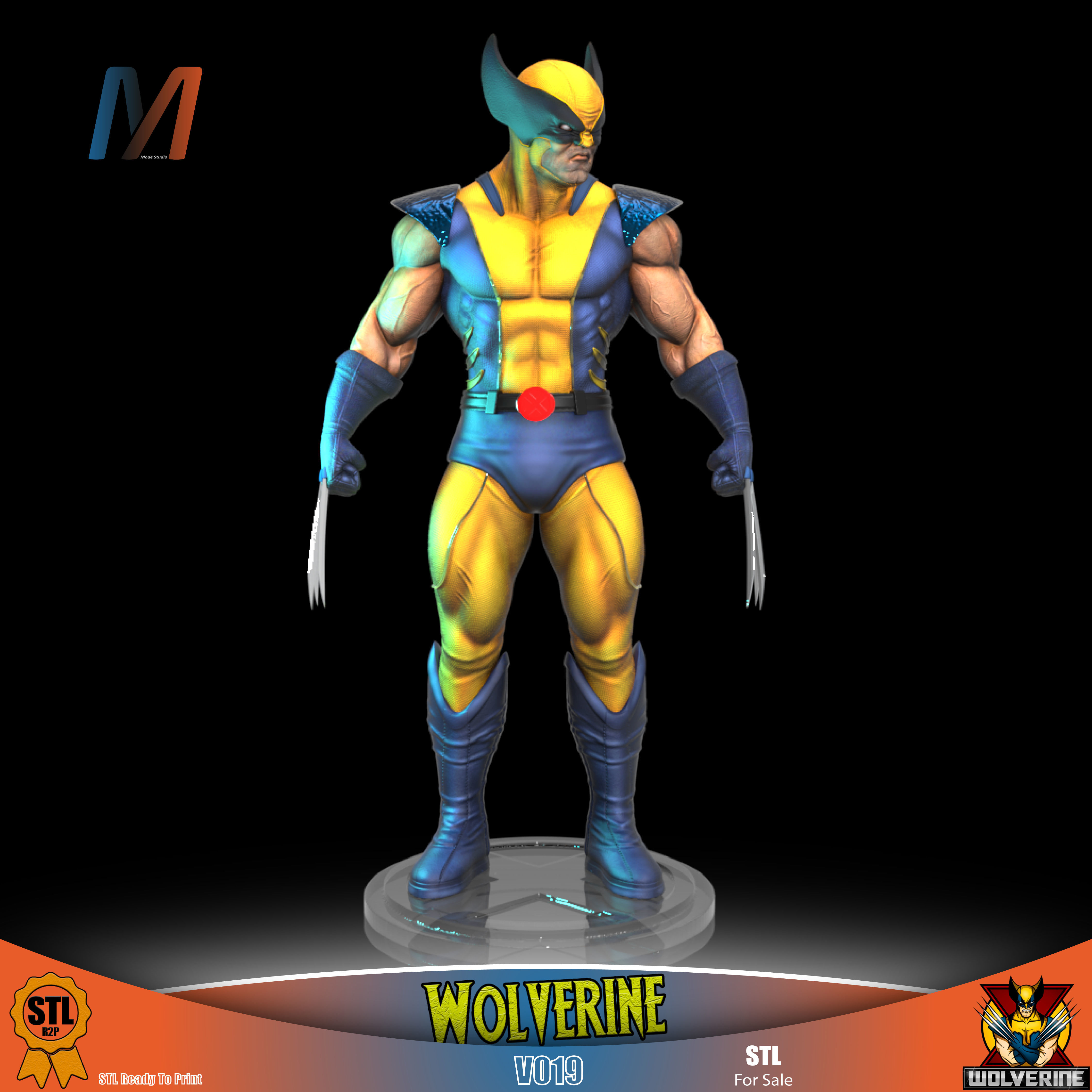 V019 - MARVEL WOLVERINE 3D print model_4
