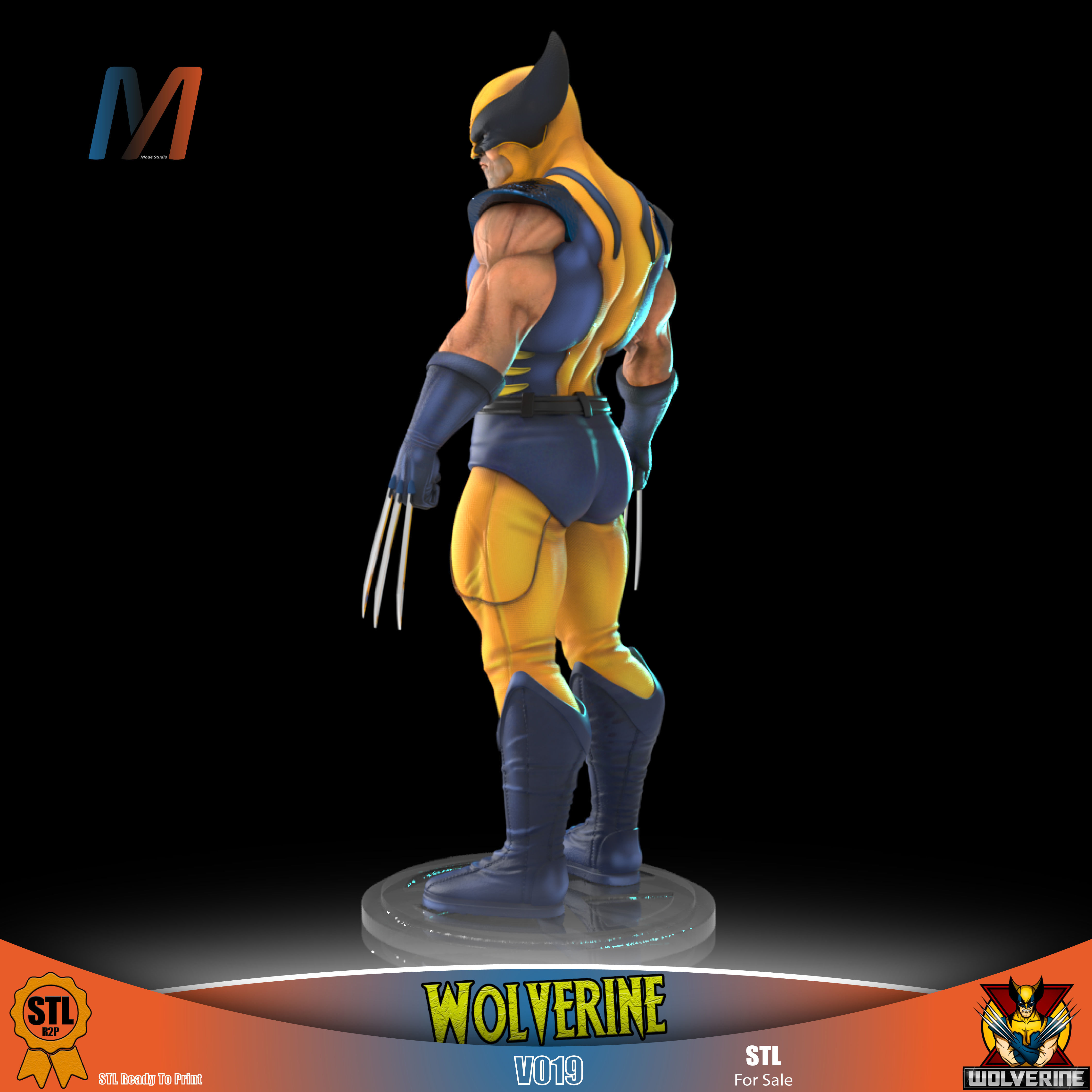 V019 - MARVEL WOLVERINE 3D print model_3