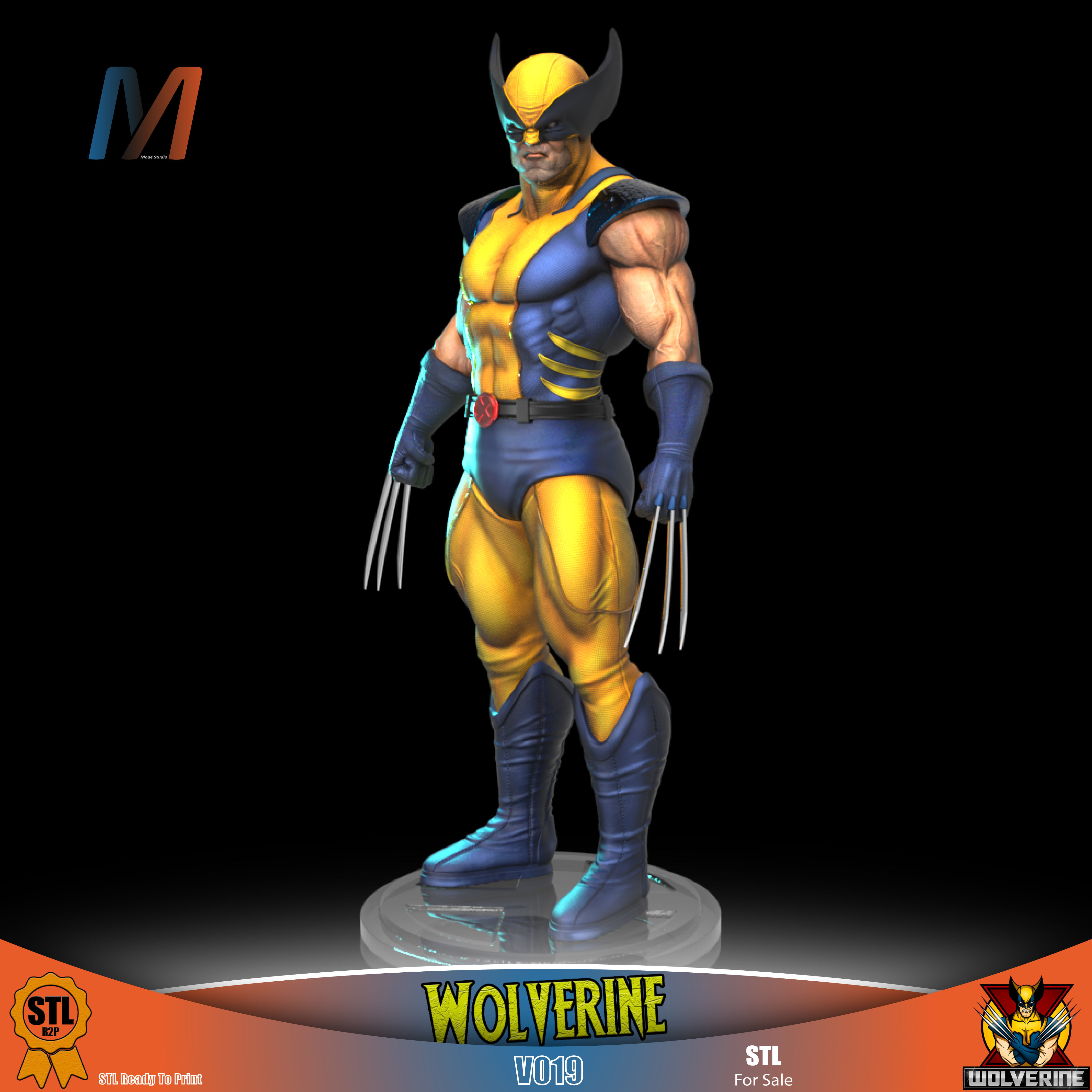 V019 - MARVEL WOLVERINE 3D print model_2