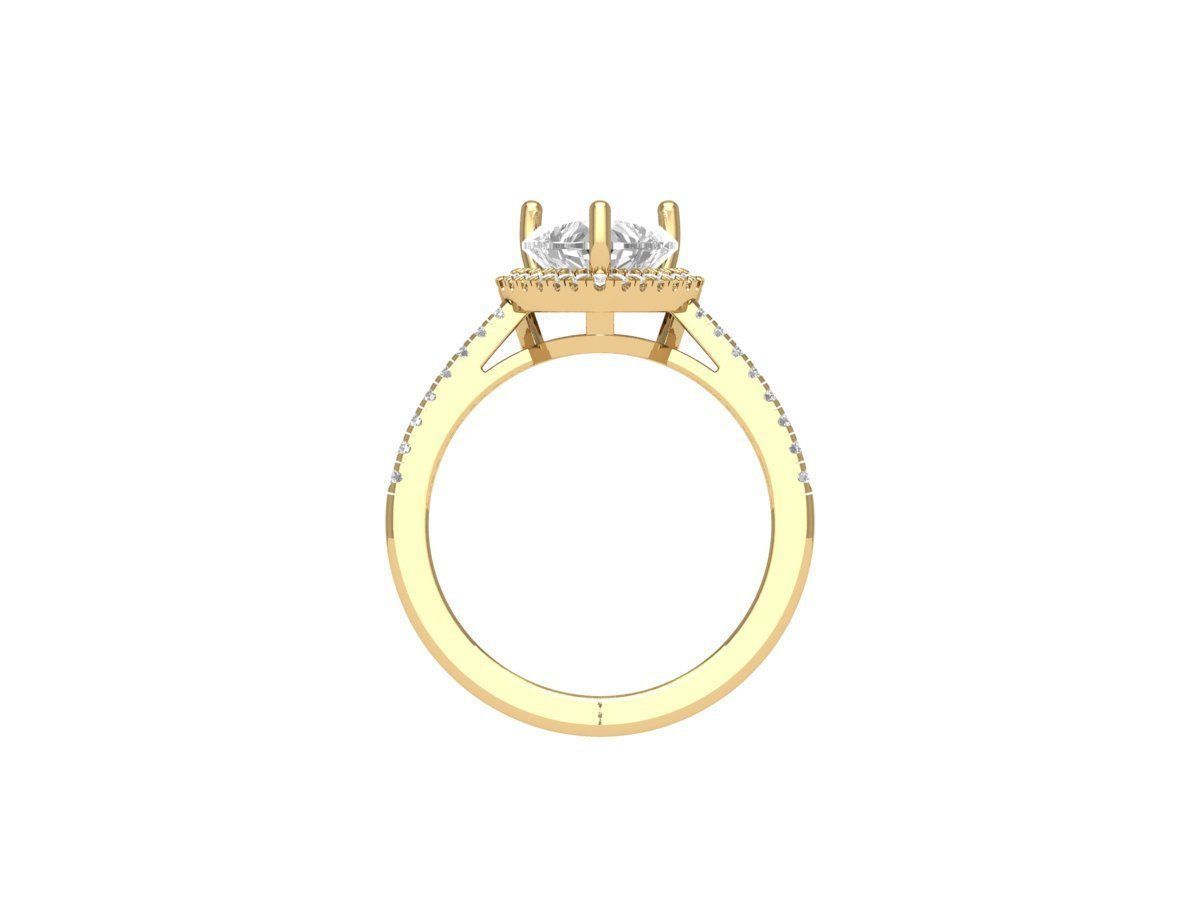 Wedding Ring 3D print model_7