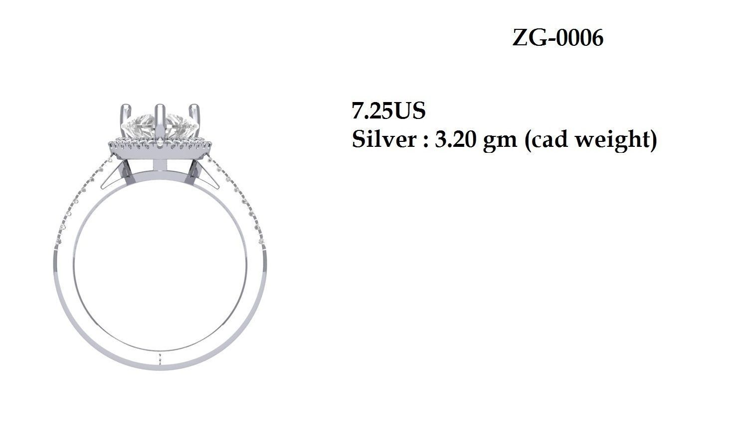 Wedding Ring 3D print model_11