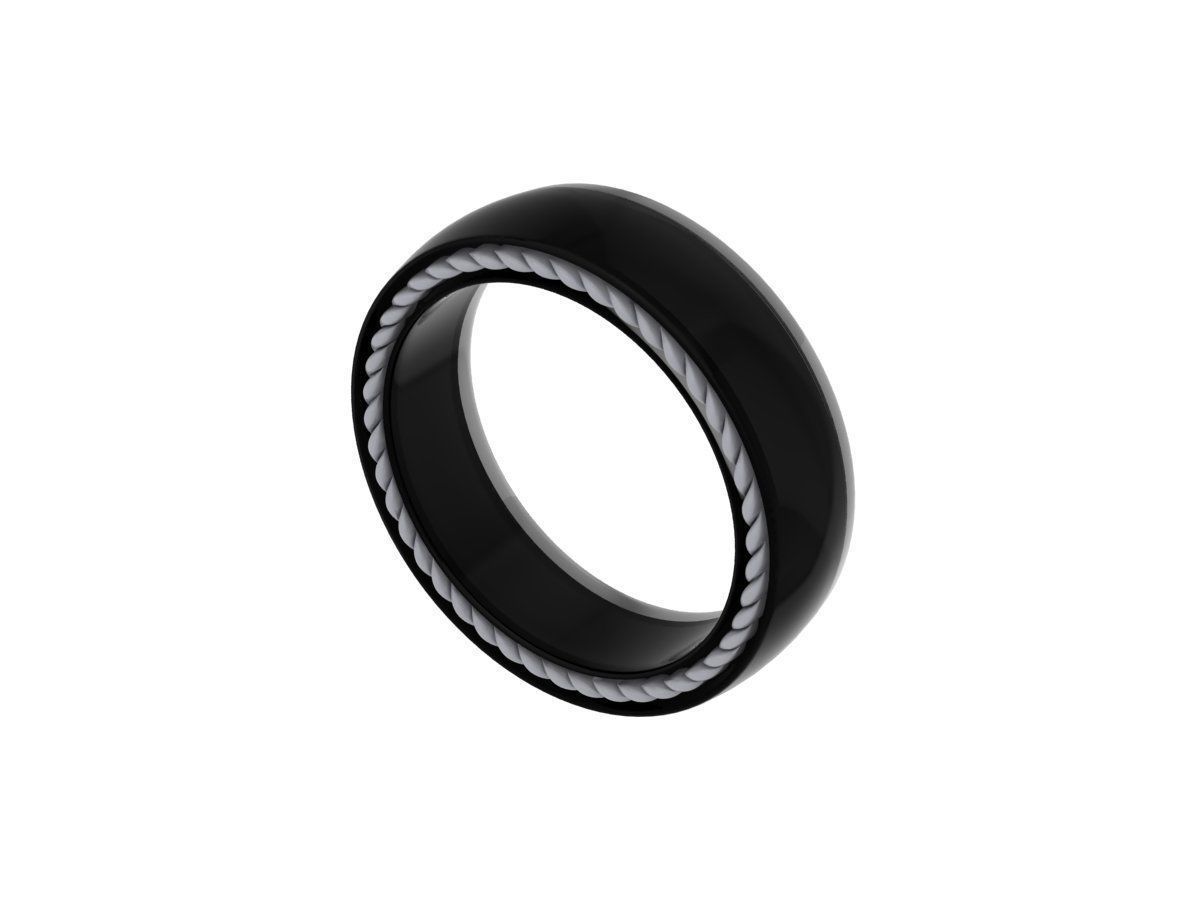Wedding Ring 3D print model_2