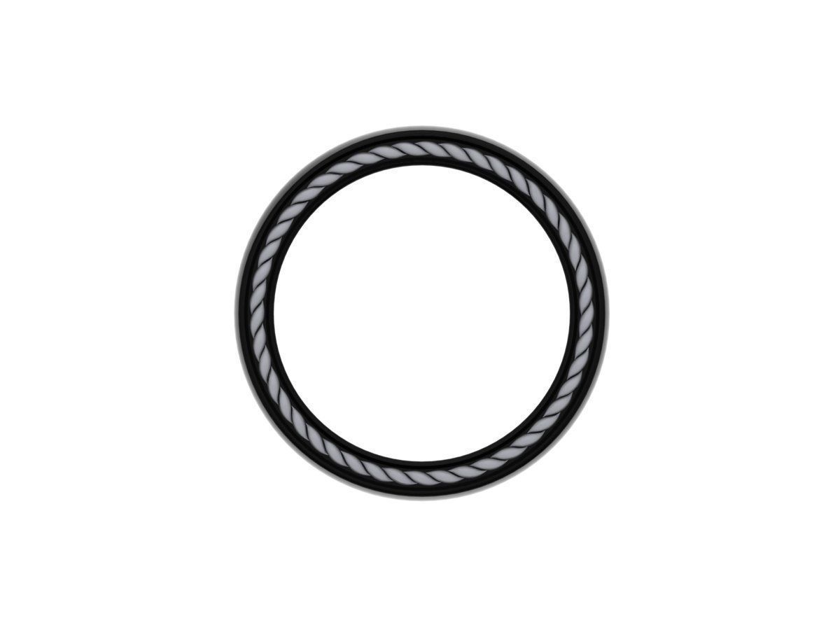 Wedding Ring 3D print model_8