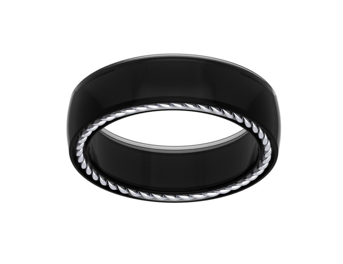 Wedding Ring 3D print model_5