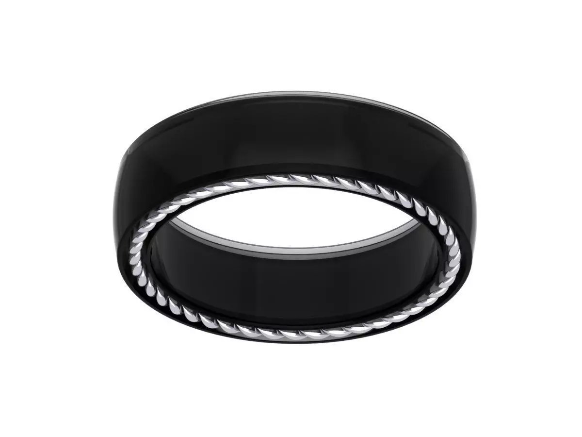 Wedding Ring 3D print model_0