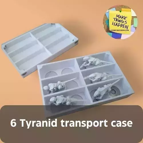 TYRANIDS 6 MODEL MAGNETIC TRANSPORT CASE