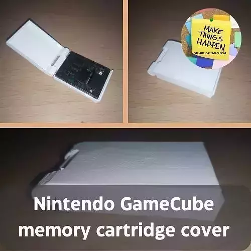 NINTENDO GAMECUBE MEMORY CARTRIDGE COVER Free 3D print model