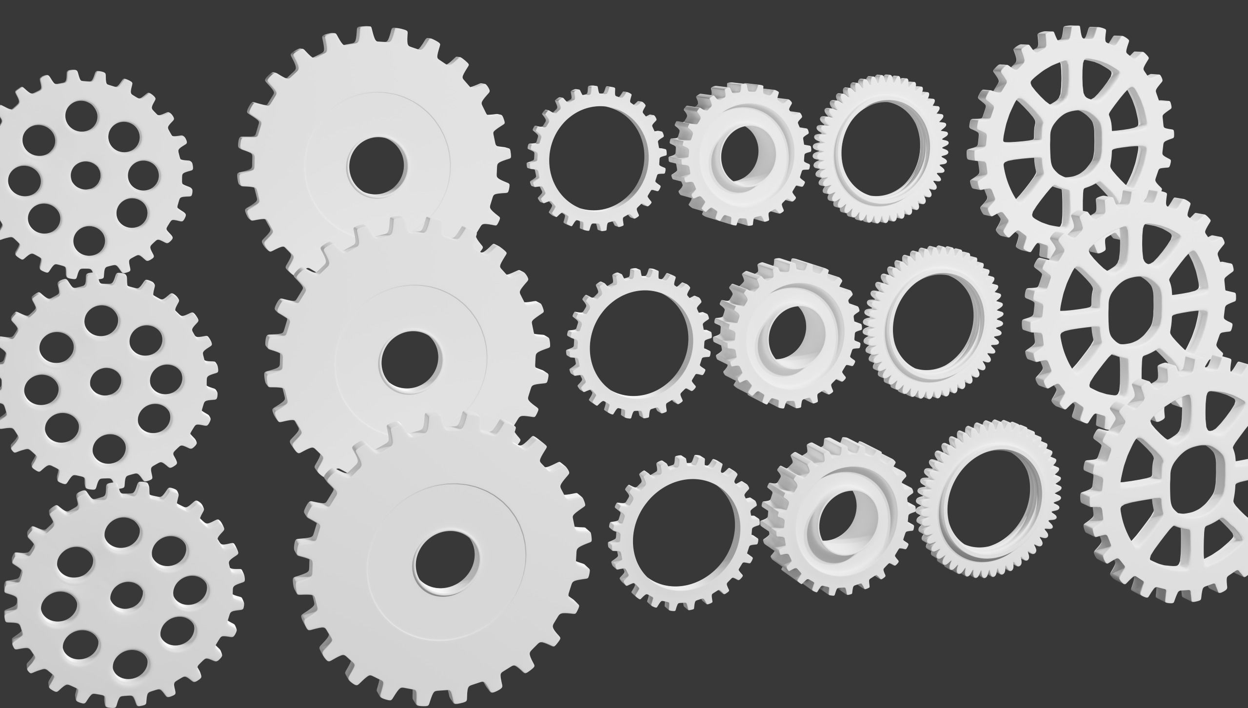 Gears Asset Pack 3D model_1