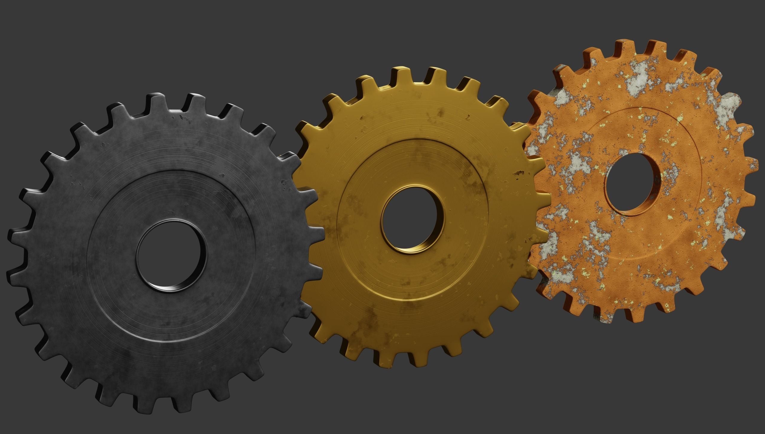 Gears Asset Pack 3D model_5