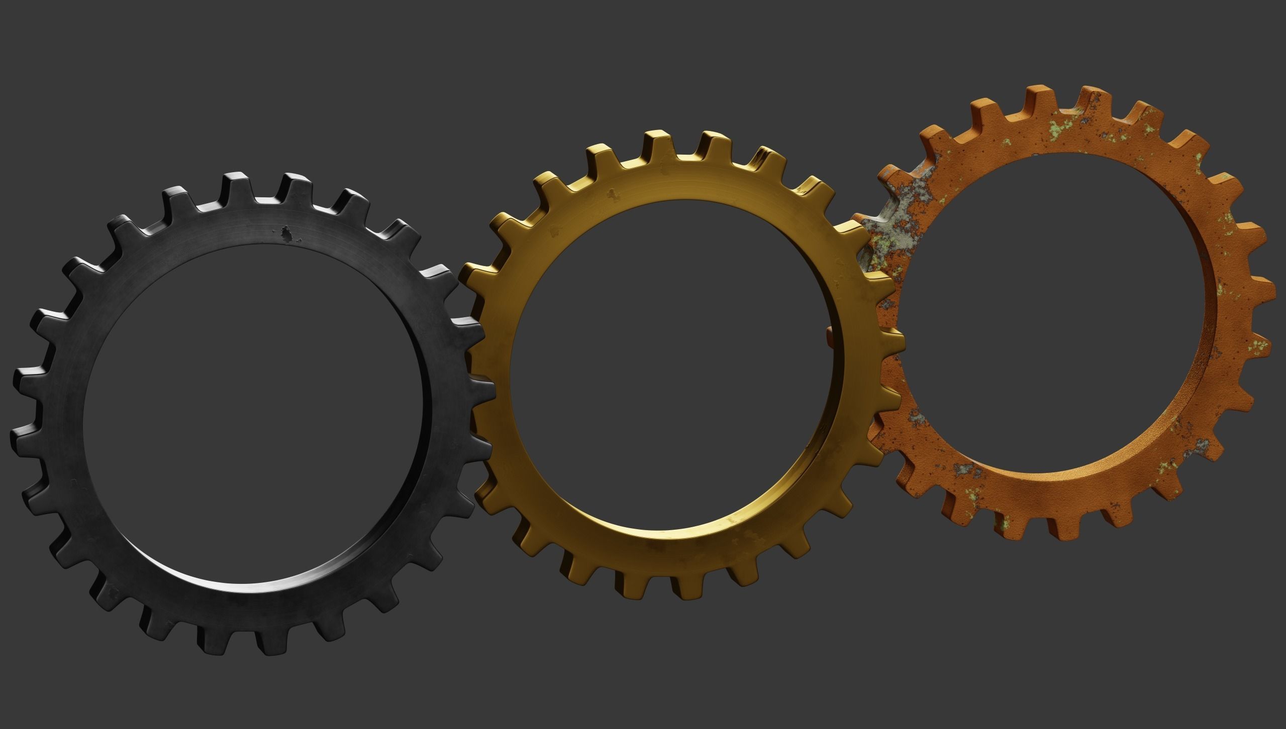 Gears Asset Pack 3D model_7