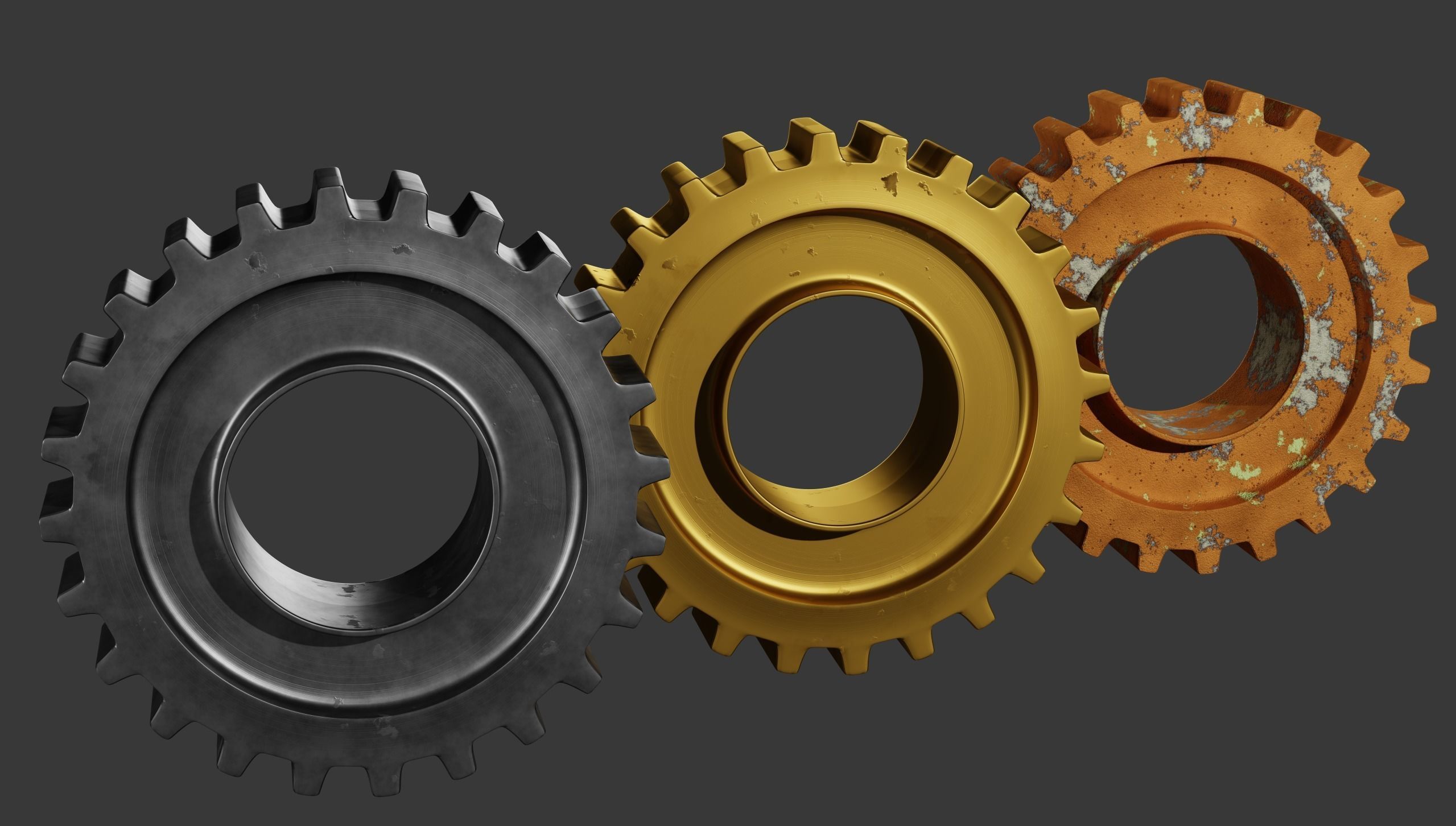 Gears Asset Pack 3D model_9
