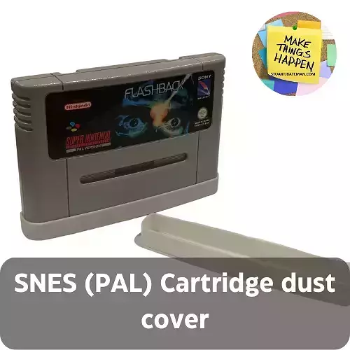 SNES CARTRIDGE DUST COVER 3D print model