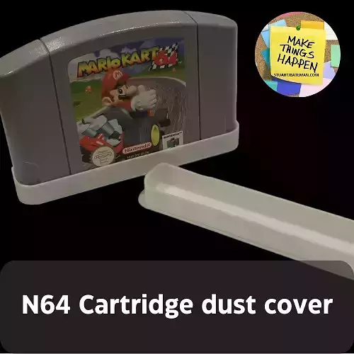 N64 CARTRIDGE DUST COVER 3D print model