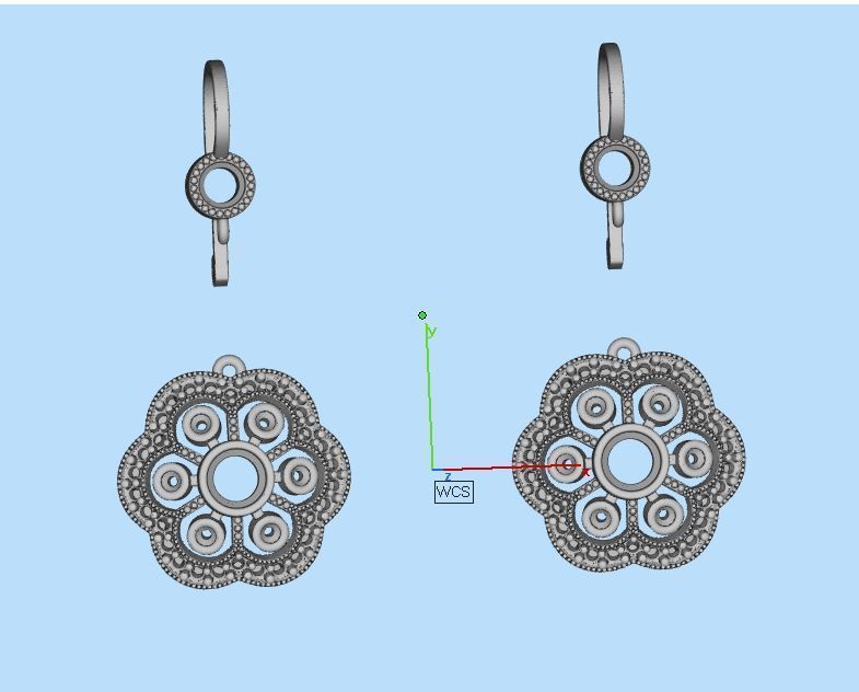Antiq Earing 3D print model_3