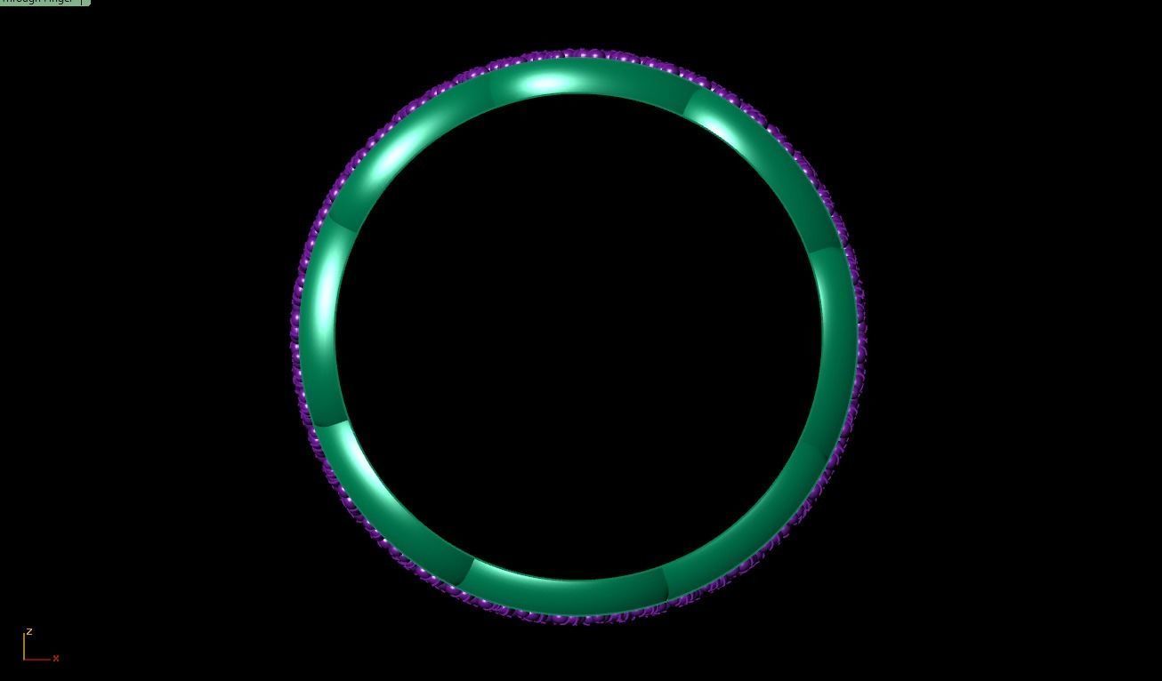 Cuban ring  2 piece 3D print model_21