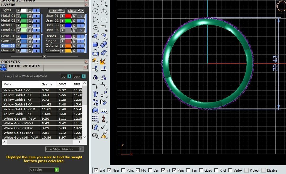 Cuban ring  2 piece 3D print model_22