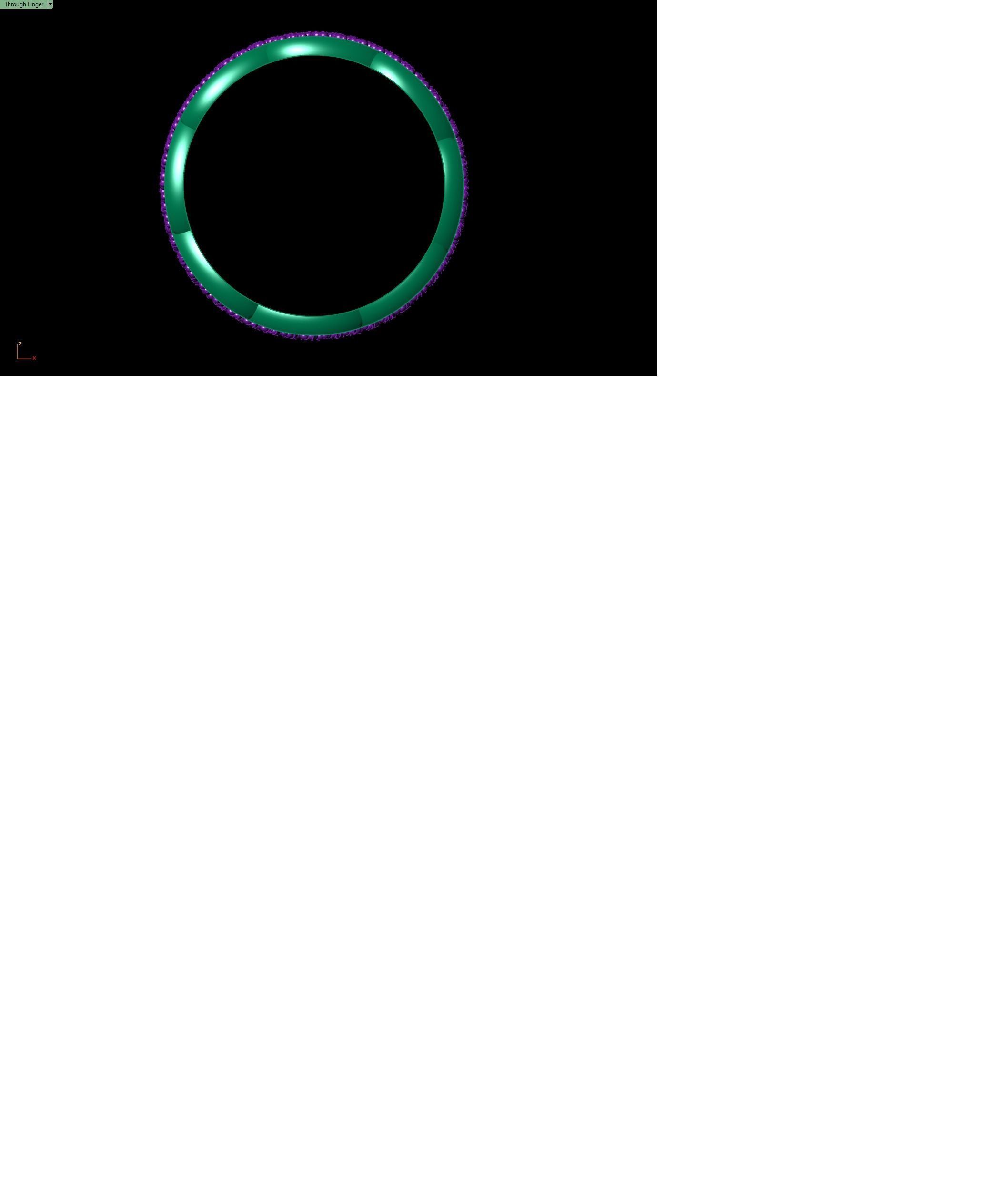 Cuban ring  2 piece 3D print model_10