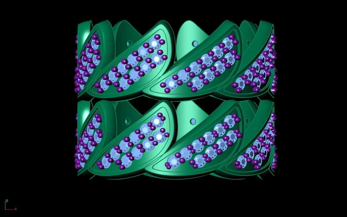 Cuban ring  2 piece 3D print model_23