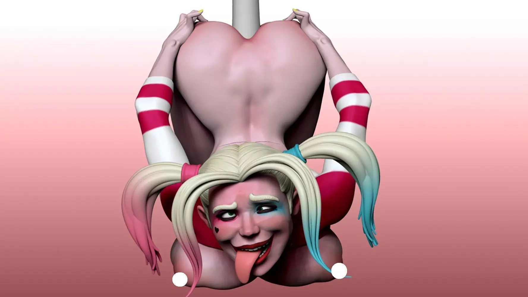 Harley Quinn Pen Holder 3D Model Ready to Print 3D print model_0