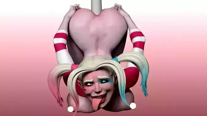 Harley Quinn Pen Holder 3D Model Ready to Print 3D print model