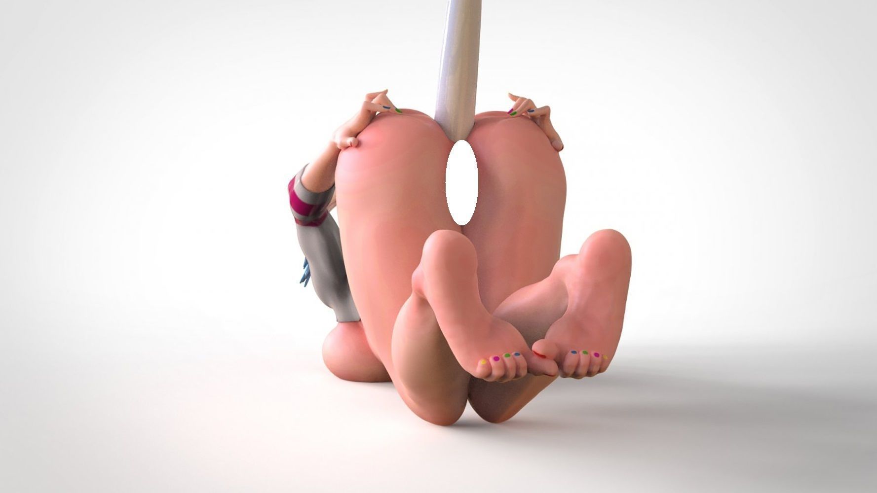 Harley Quinn Pen Holder 3D Model Ready to Print 3D print model_14