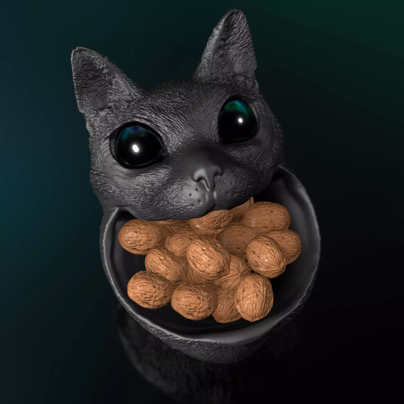 Cat  STL 3D Print Model High polygon 3D print model_0