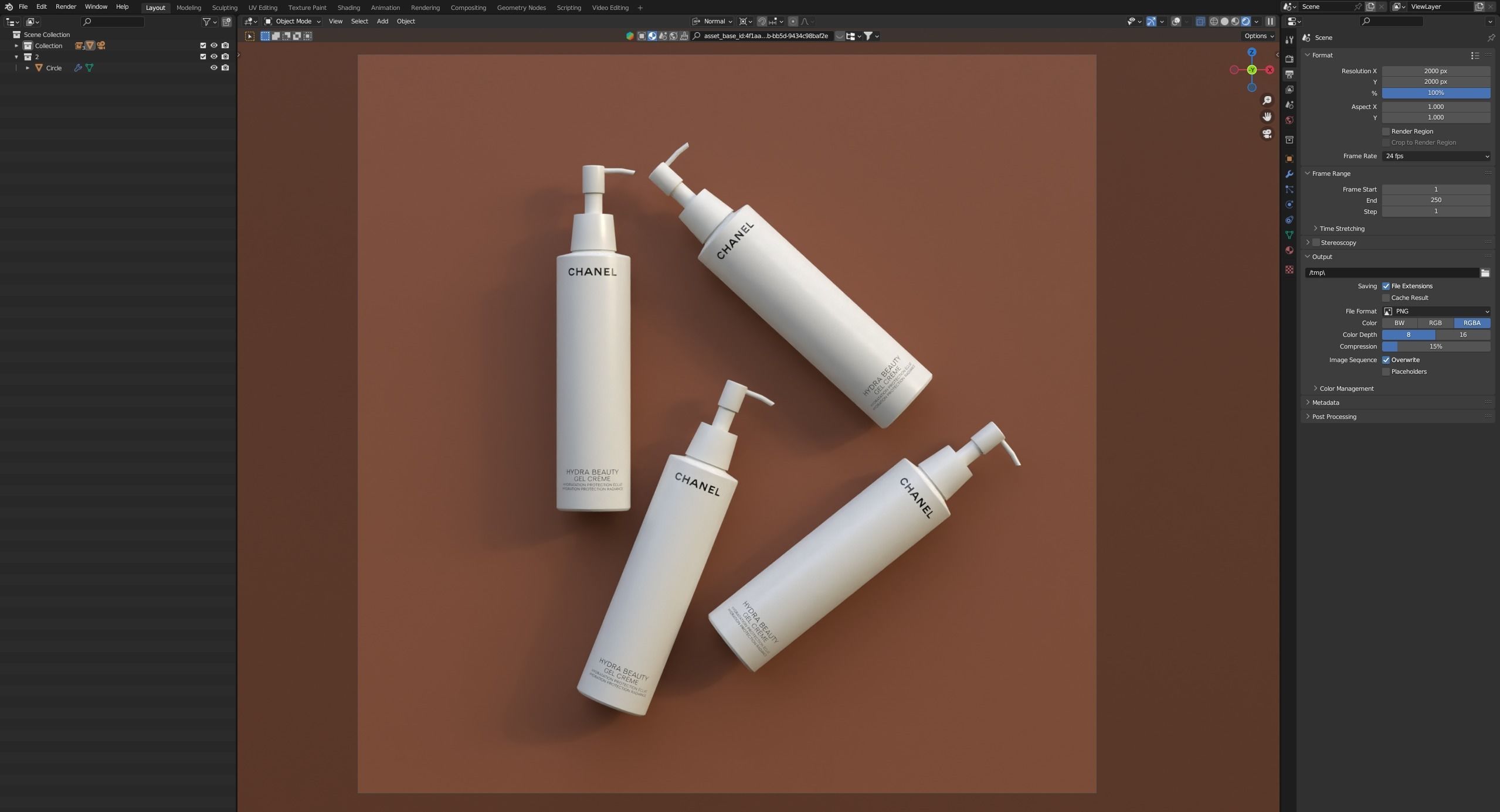 Cream with dispenser 3D model_6
