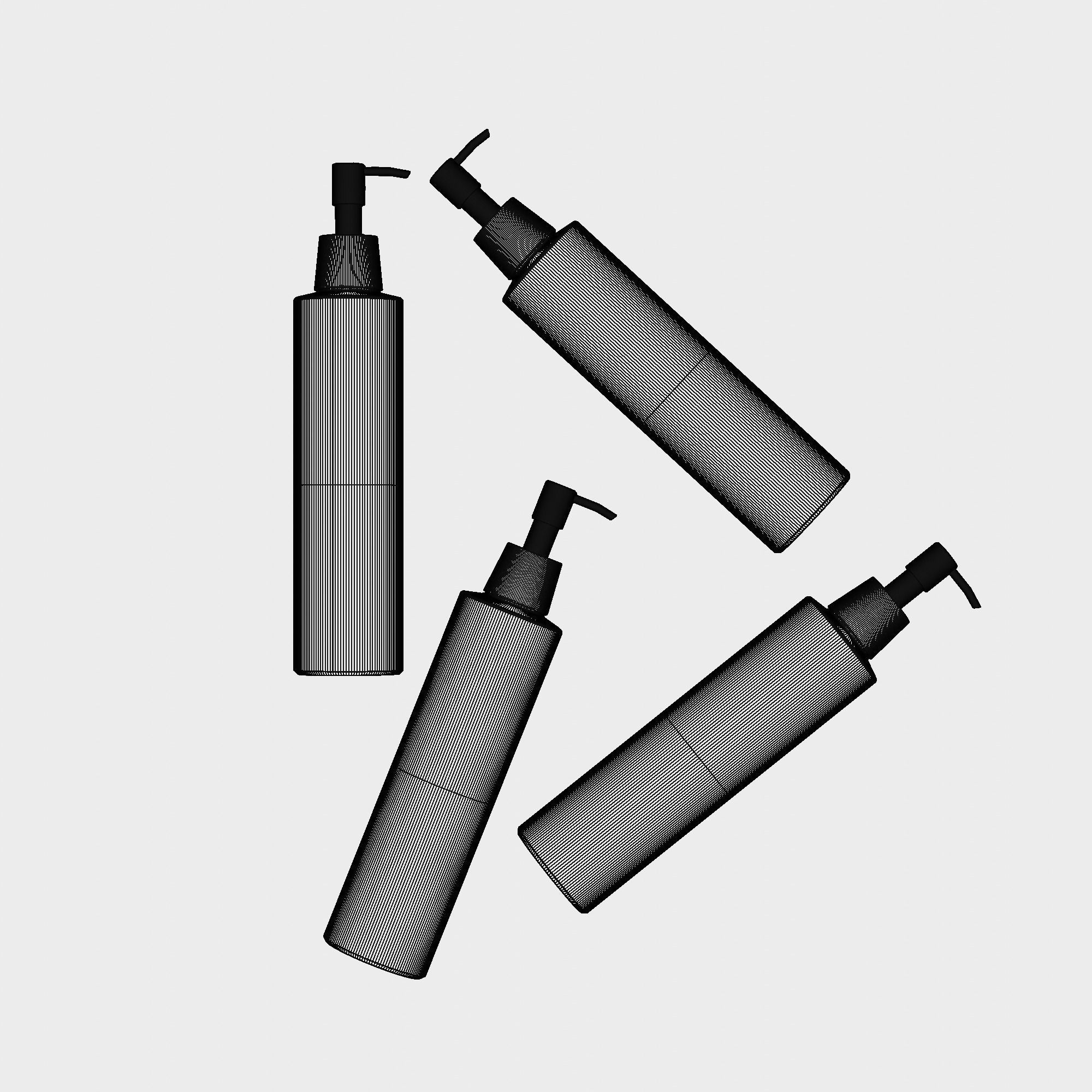 Cream with dispenser 3D model_10