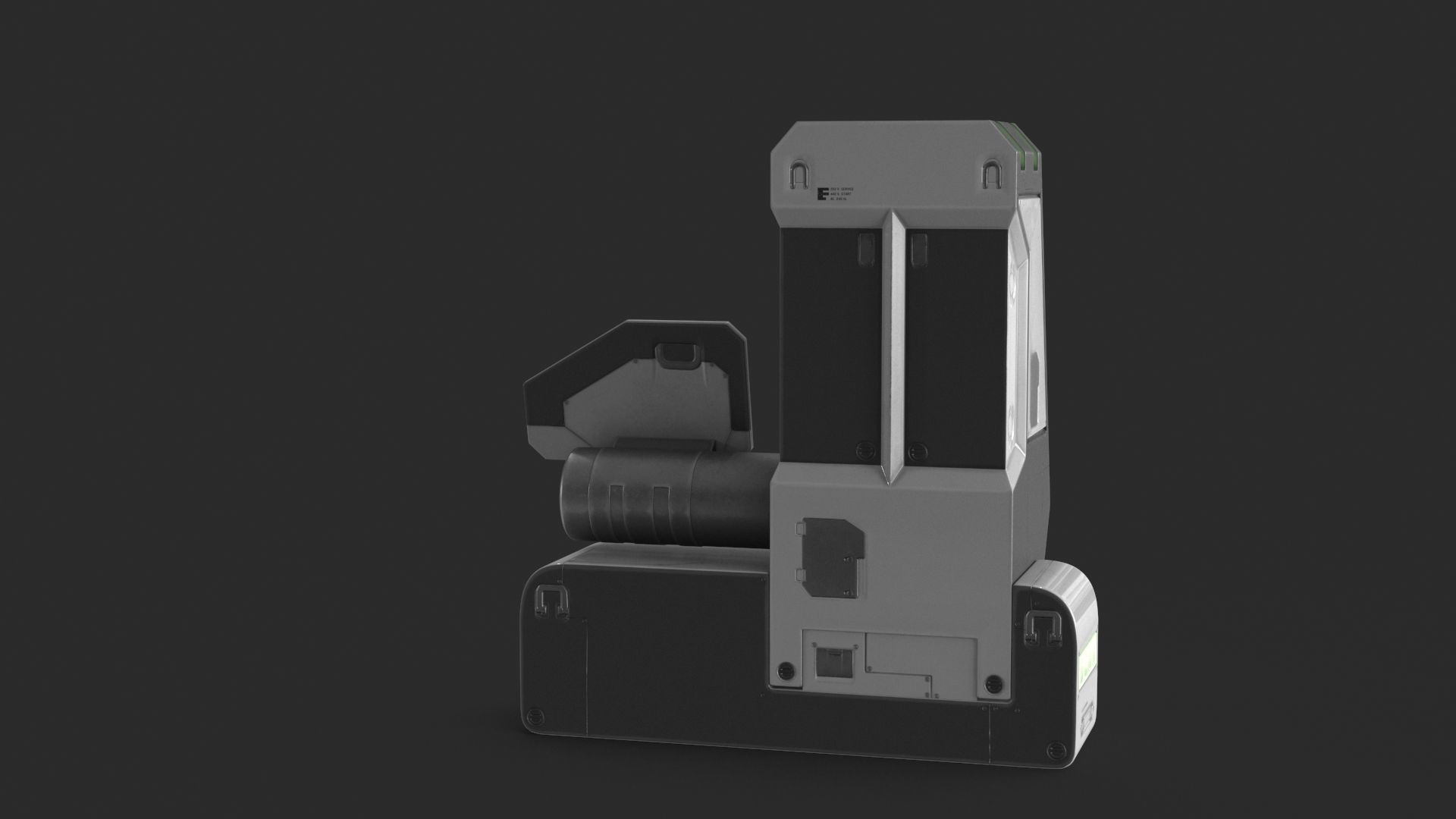 Sci Fi Scanner Display v3 Low-poly 3D model_8