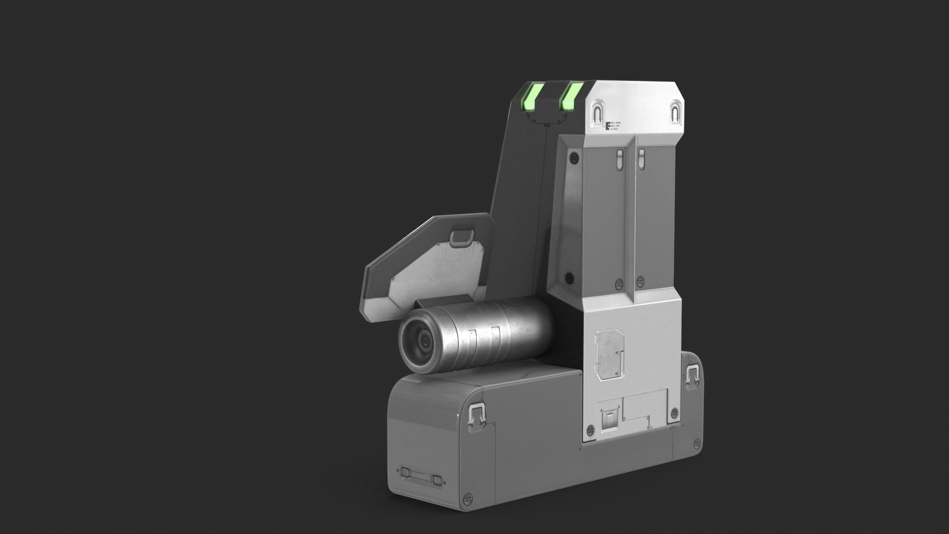 Sci Fi Scanner Display v3 Low-poly 3D model_9
