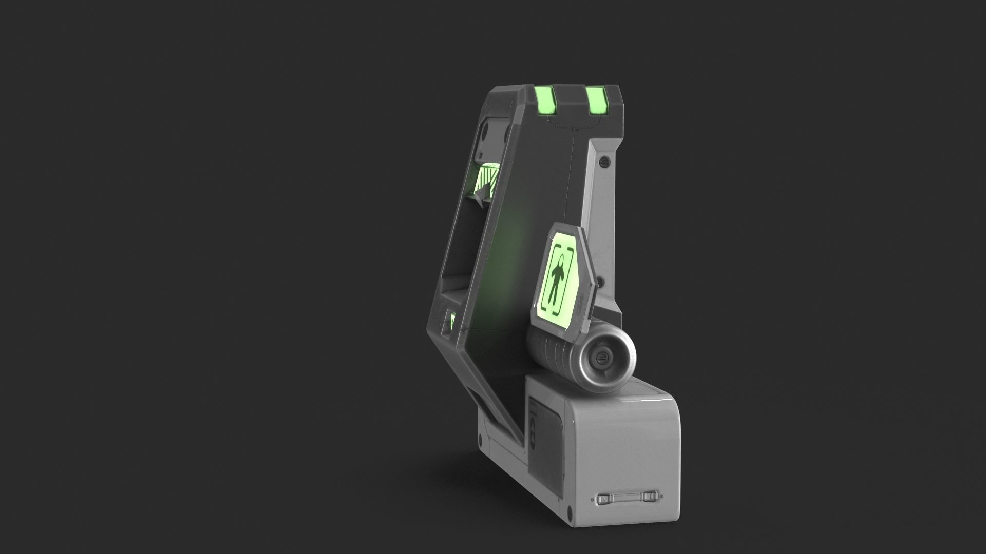 Sci Fi Scanner Display v3 Low-poly 3D model_10