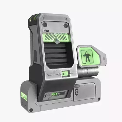 Sci Fi Scanner Display v3 Low-poly 3D model Sci Fi Scanner Display v3 Low-poly 3D model