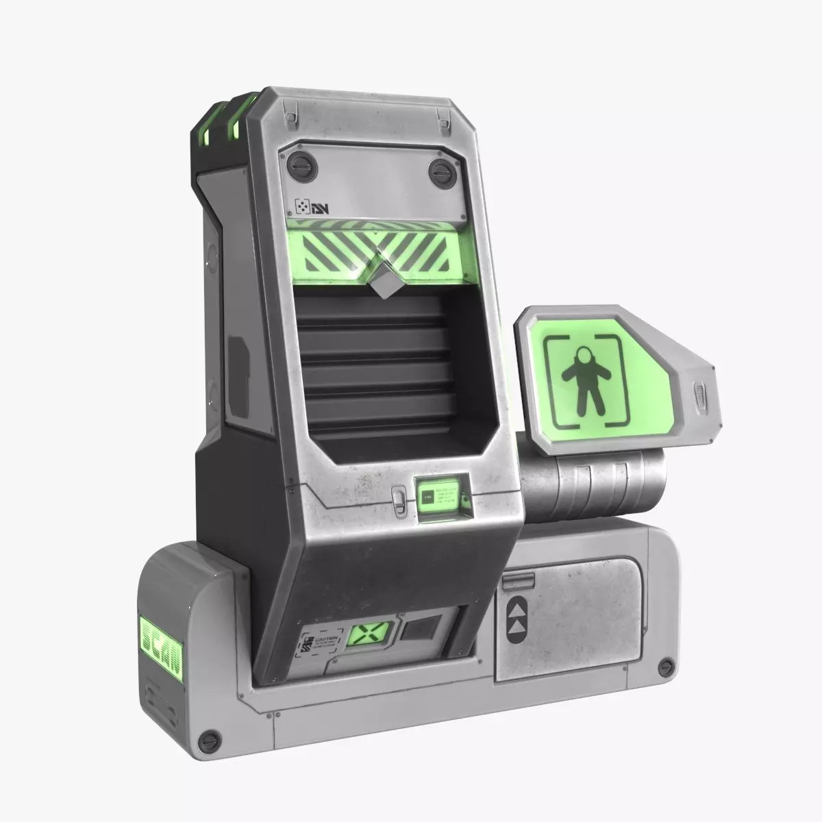 Sci Fi Scanner Display v3 Low-poly 3D model_0