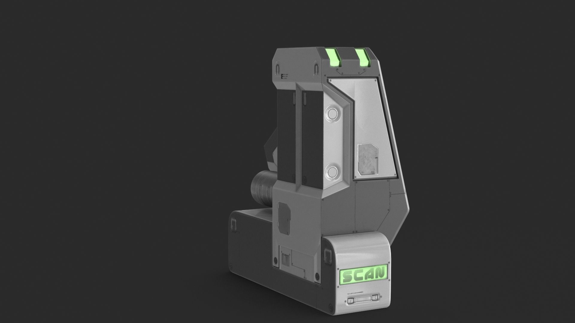 Sci Fi Scanner Display v3 Low-poly 3D model_7