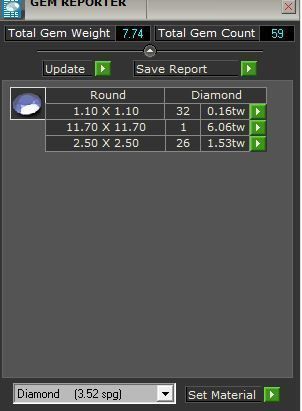 Chain style diamond ring with band 3728 3D print model 3D print model_8