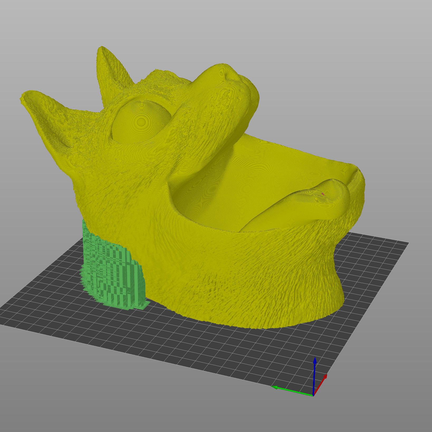 Cat with Tongue - STL 3D Print Model High-Polygon 3D print model_2