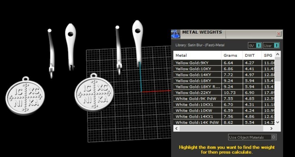 earrings 3D print model_12