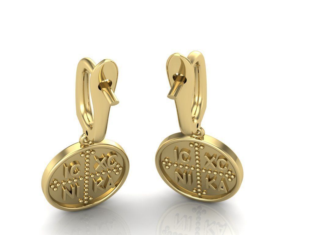 earrings 3D print model_2