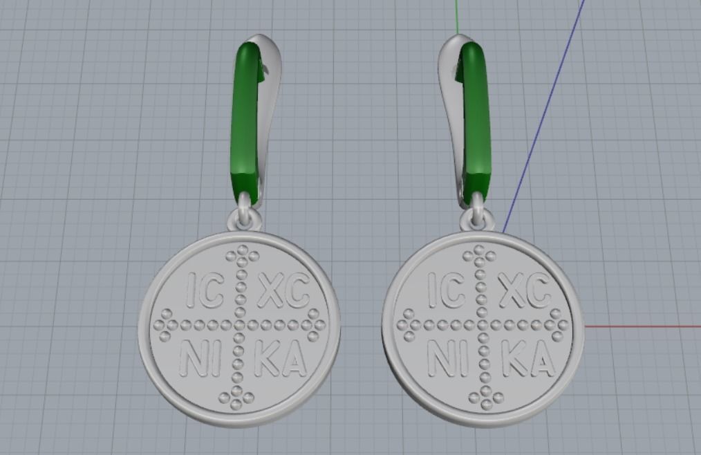 earrings 3D print model_11