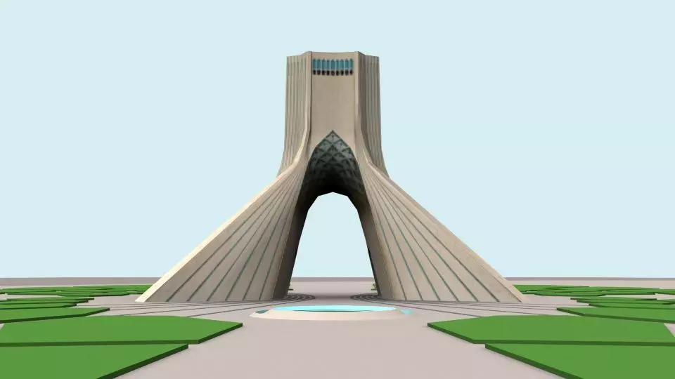 azadi-tower Low-poly 3D model
