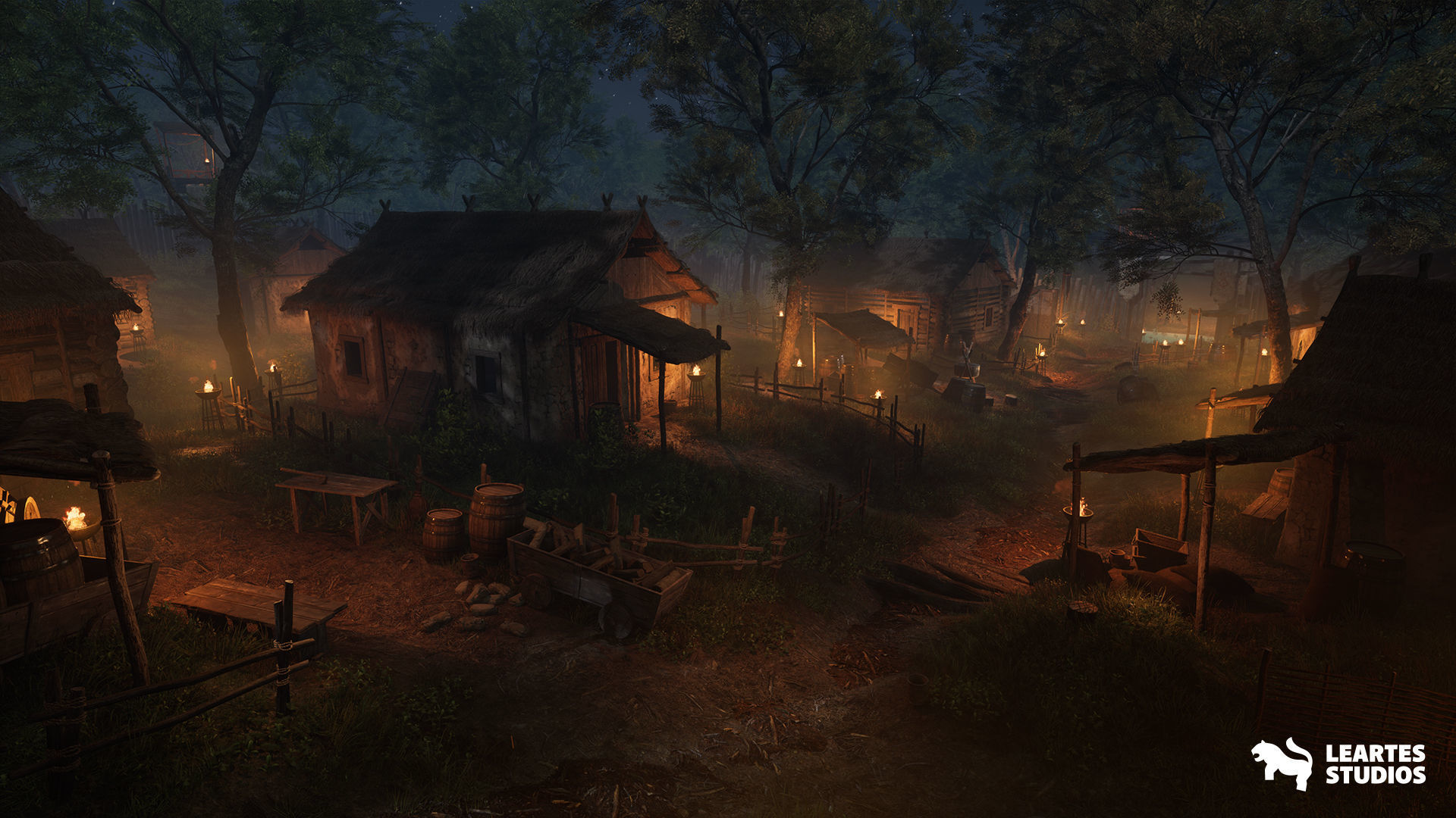 Bandit Valley Village Low-poly 3D model_4