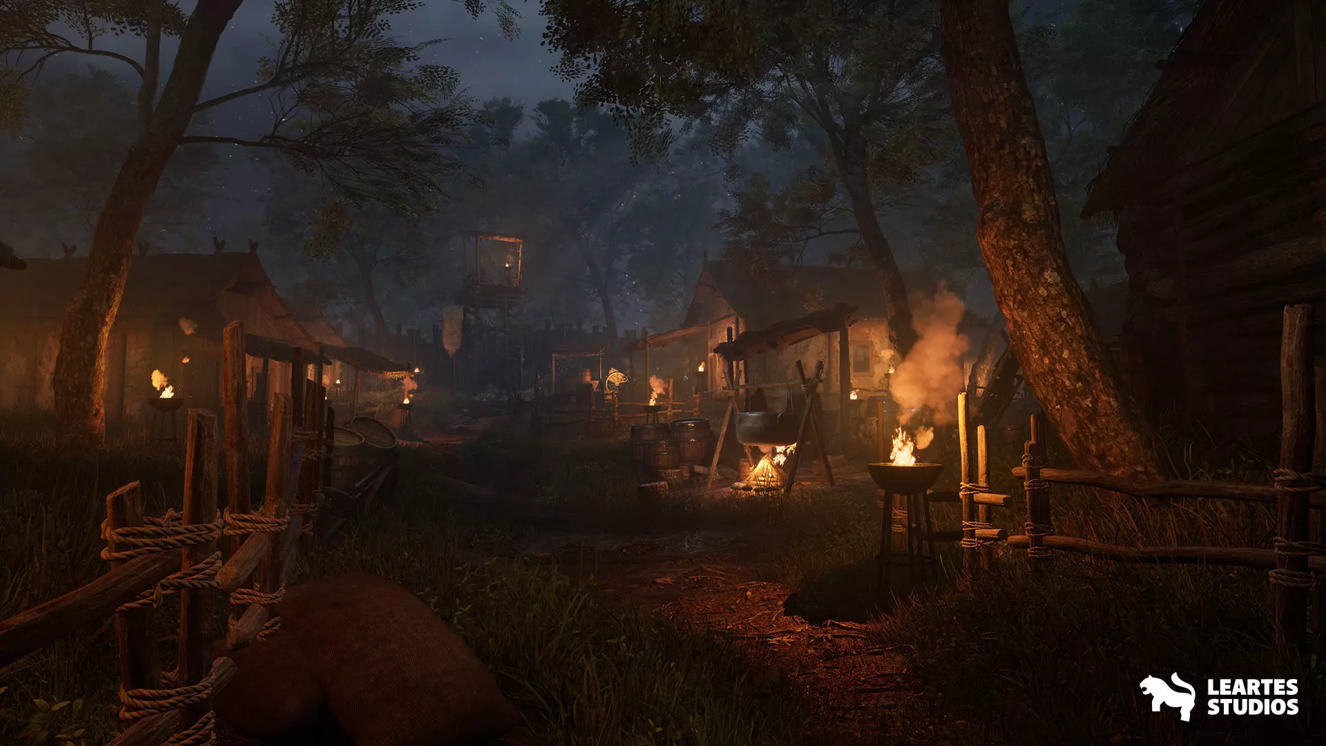 Bandit Valley Village Low-poly 3D model_0