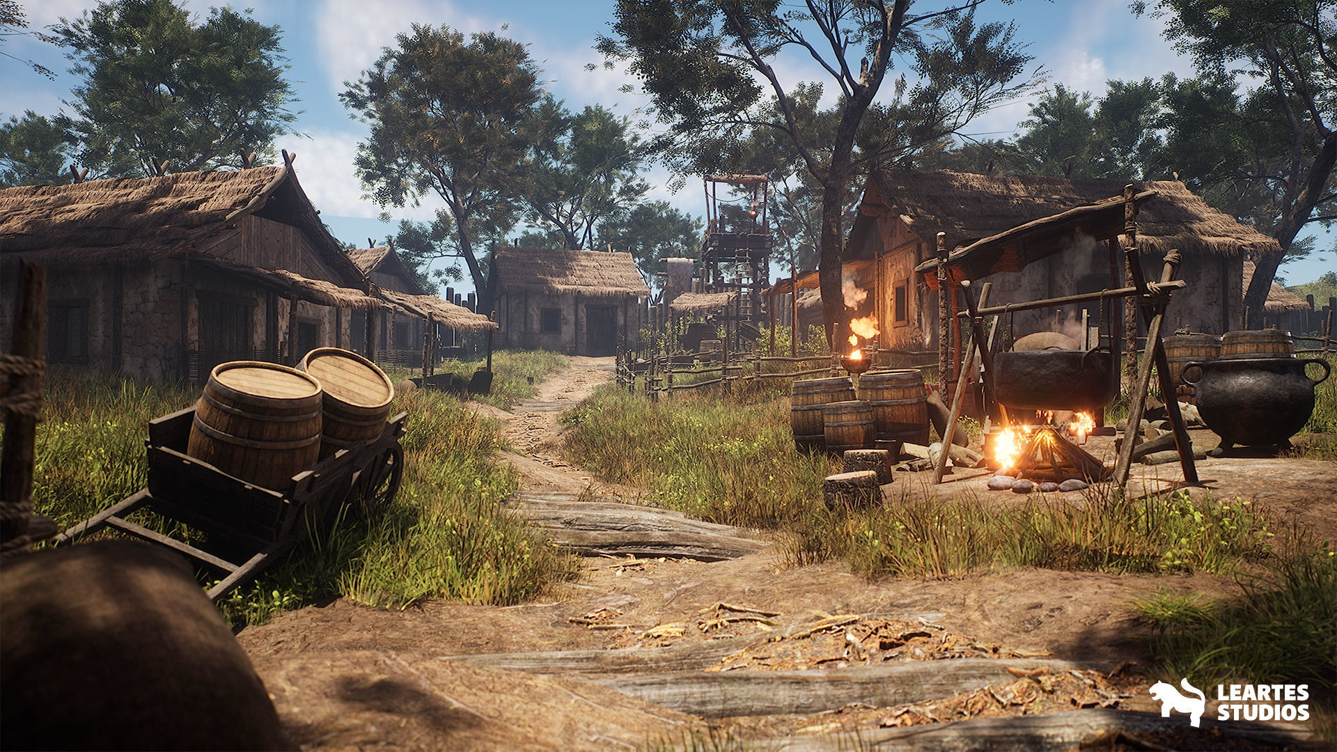 Bandit Valley Village Low-poly 3D model_10