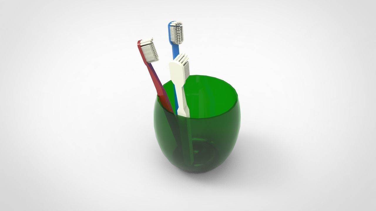 Toothbrush Holder 3D model_3