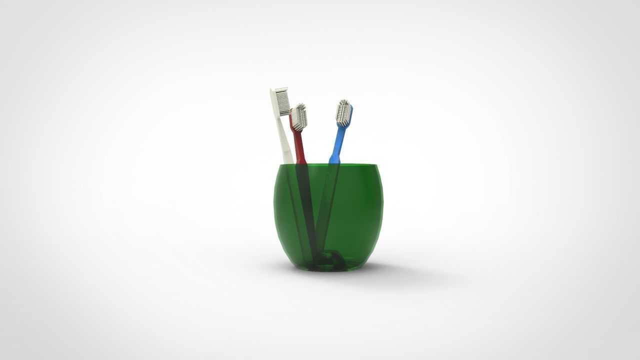Toothbrush Holder 3D model_1