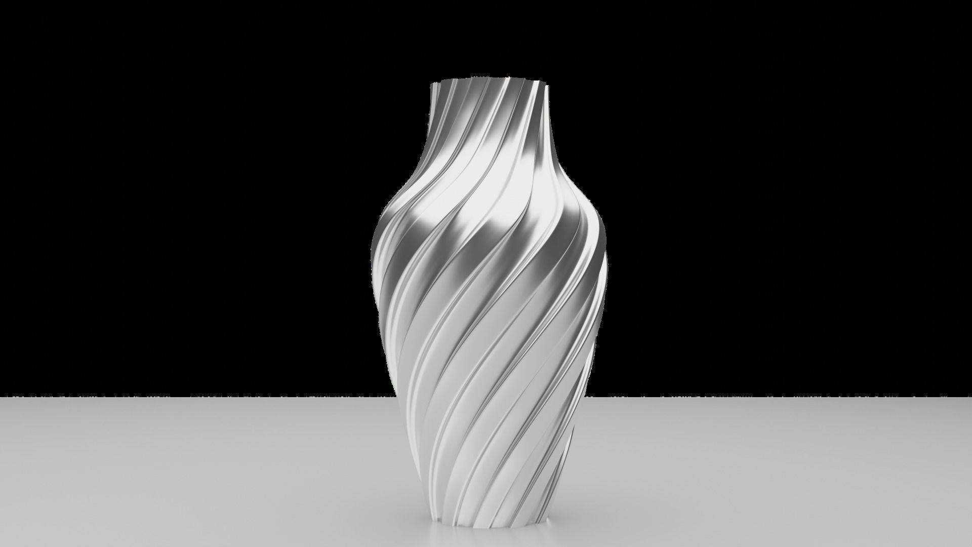 Twisted Wavy Six Vases 3D print model_32