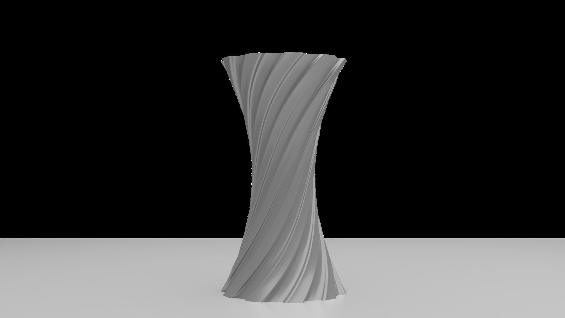 Twisted Wavy Six Vases 3D print model_44