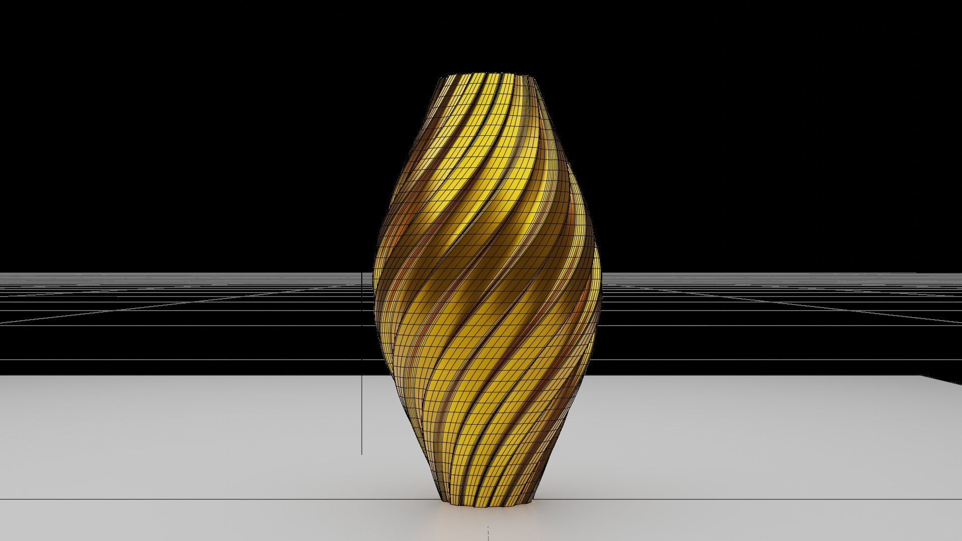 Twisted Wavy Six Vases 3D print model_21