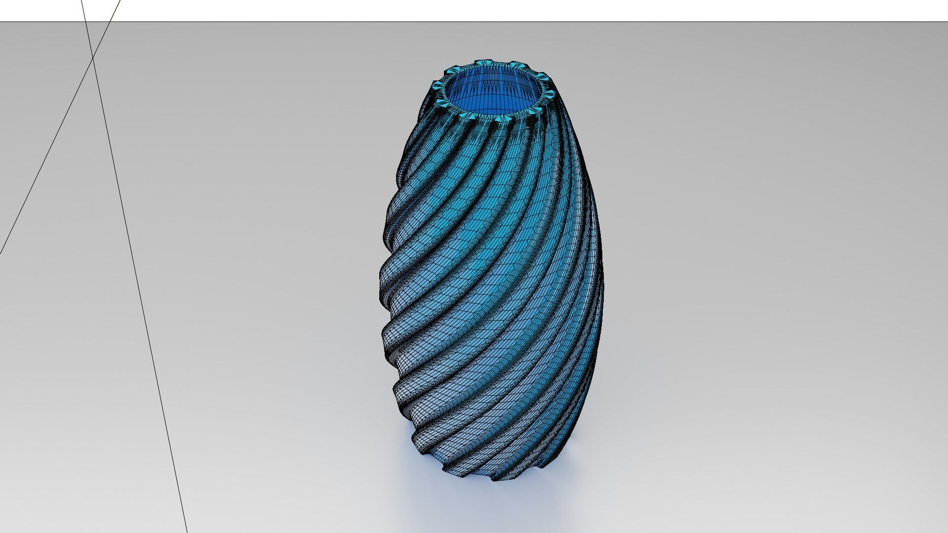 Twisted Wavy Six Vases 3D print model_77